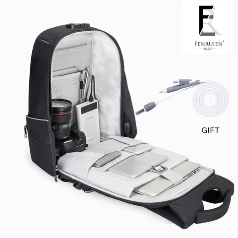 Mochila Business Travel Antirrobo con Cargador USB incluido